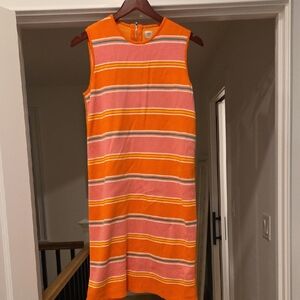 Anne Klein Orange Pink Sheath Mini Dress